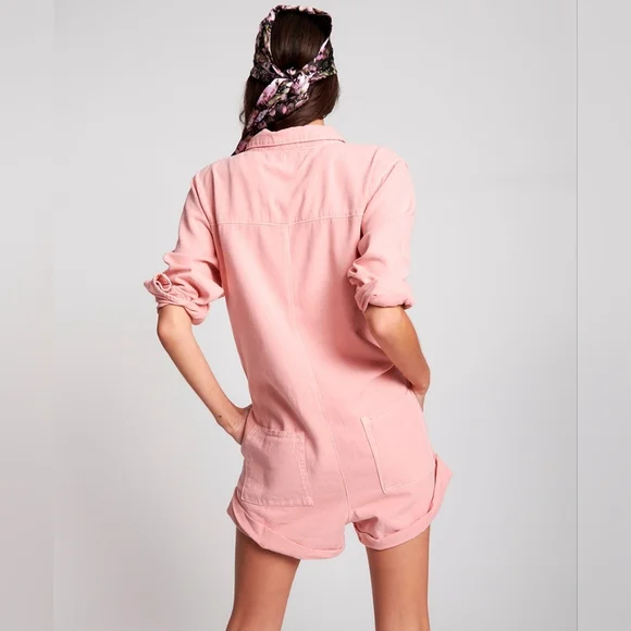 SOLD NWT $199 One Teaspoon Blush Prophecy Jumpsuit XS - Picture 4 of 4